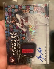 2022 Topps Pristine Byron Buxton Popular Demand 2 color Patch Auto #9/15 Twins