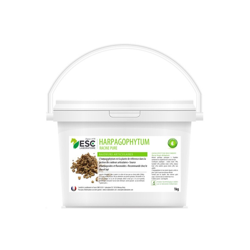Harpagophytum cheval 1 kg - Amélioration de la flexibilité et confort des articulations