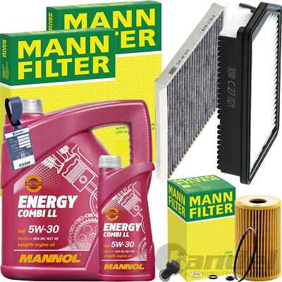MANN INSPEKTIONSPAKET+MANNOL 5W-30 ÖL passend für KIA PRO CEED JD 1.4-1.6 CRDi
