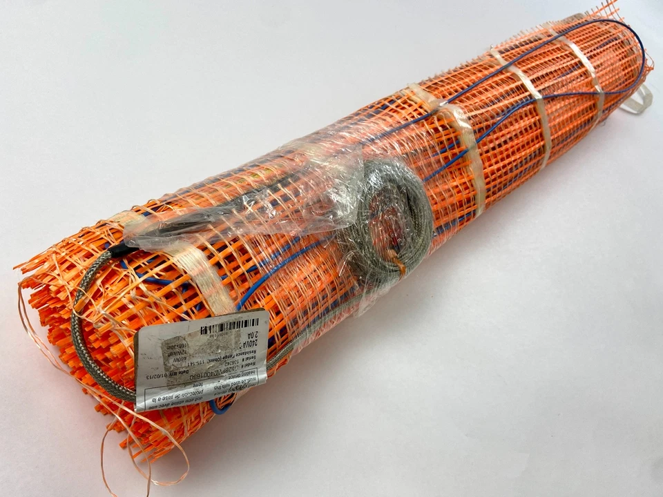 Watts 240V Radiant Floor Heating Mat 40 Sqft 16x30in 480W Mesh D12BFW24001630 - Image 3 of 4