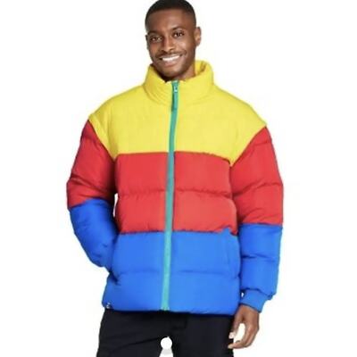 LEGO x Target Men's Colorblock Puffer Jacket Coat Gilet Medium
