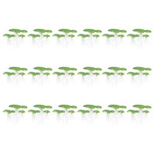 54PCS Mini Fake Duckweed Artificial Floating Duckweed Aquarium Simulation Plants