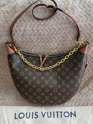 Louis Vuitton Loop Hobo Bag Monogram Reverse Canvas