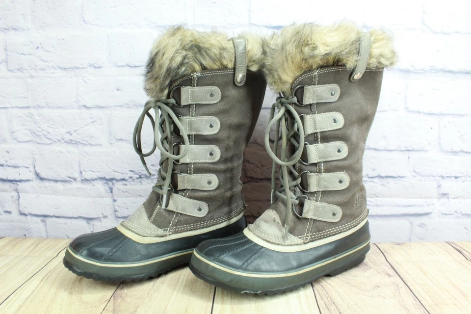 Botas de invierno Sorel para mujer Joan of Arctic impermeables forradas de piel de oveja definitivas 9 Foto 2 de 4
