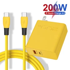 200W Fast Charger Power Adapter & Cable For iPhone 15 Pro Max 14 13 12 11 X XS