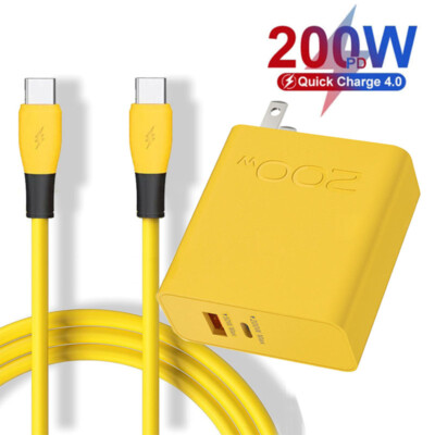 200W Fast Charger Power Adapter & Cable For Samsung A55 A35 A25 A15 A54 A34 A24