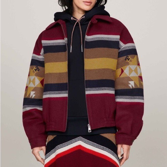 Pendleton x Tommy Hilfiger Rare Wool Blend Valley Stripe Tribal