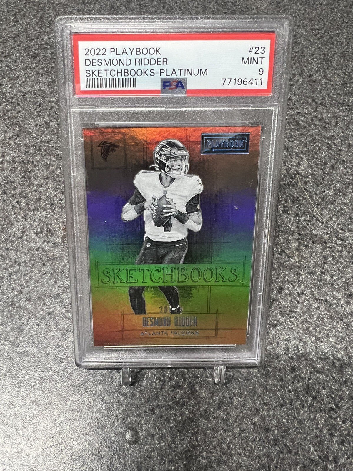 Desmond Ridder Panini Playbook Sketchbooks #23 Platinum