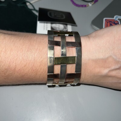RLM Sterling Armreif Armband mit Kupfer, Messing und Sterling