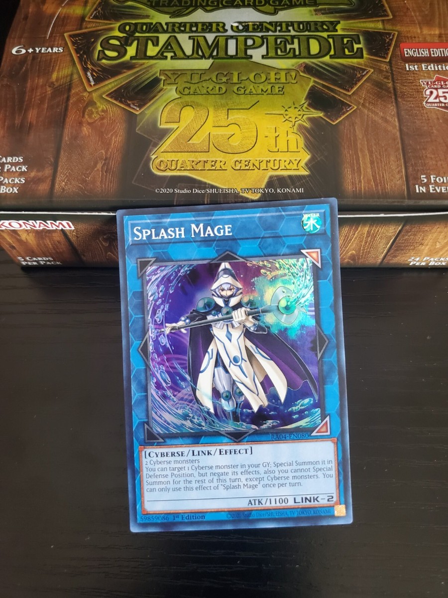 yugioh stampede card list price Yu-Gi-Oh!! Trading Game: Quarter Century Booster Box another massive 200 Yugioh Stampede - Splash Mage