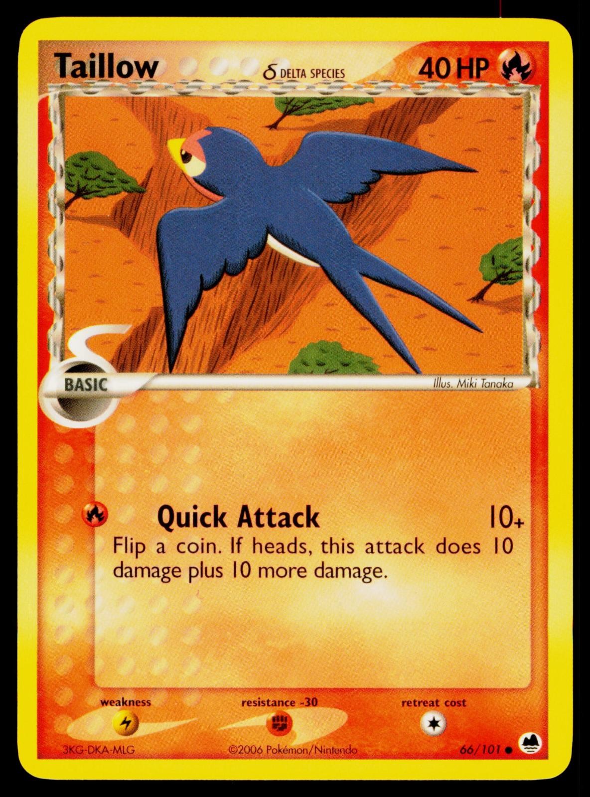 Taillow - 66/101 NM Common Dragon Frontiers Pokemon