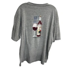 Tommy Bahama Mens XL Relax Grey T Shirt Nice Legs Wine Graphic Tee