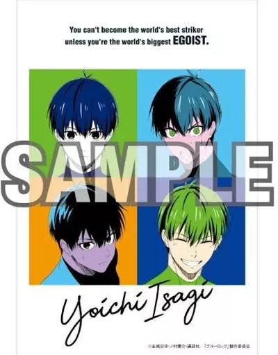 Tarjeta postal coleccionable Yoichi Isagi Blue Lock 100x148 mm