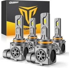 9005 9006 Bulbs Combo, 100,000LM 900% Ultra Bright, True 1:1 Mini 9005+9006