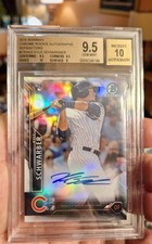 Kyle Schwarber 2016 Bowman Chrome Rookie Auto Refractors #craks Bgs 9.5 1-10 10