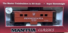 Mantova Classics vagoni merci vintage in legno 726020 Pennsy Caboose lunghi NUOVO