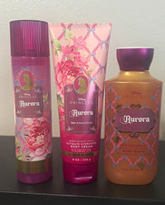 Bath Body Works Disney Princess Aurora 3pc Set Mist Wash Cream 8 oz