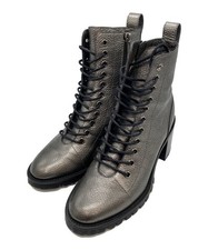 JIMMY CHOO Boots Women's Size 35 Silver Leather