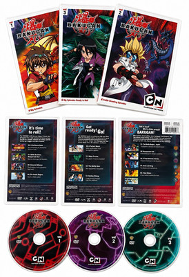 Cartoon Network Bakugan Battle Brawlers DVD Set Vol 1-3 Dan Kuso