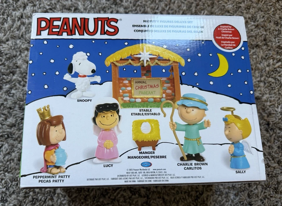Peanuts Just Play - Juego de figuras coleccionables de 8 pulgadas, decoraciones Foto 2 de 3