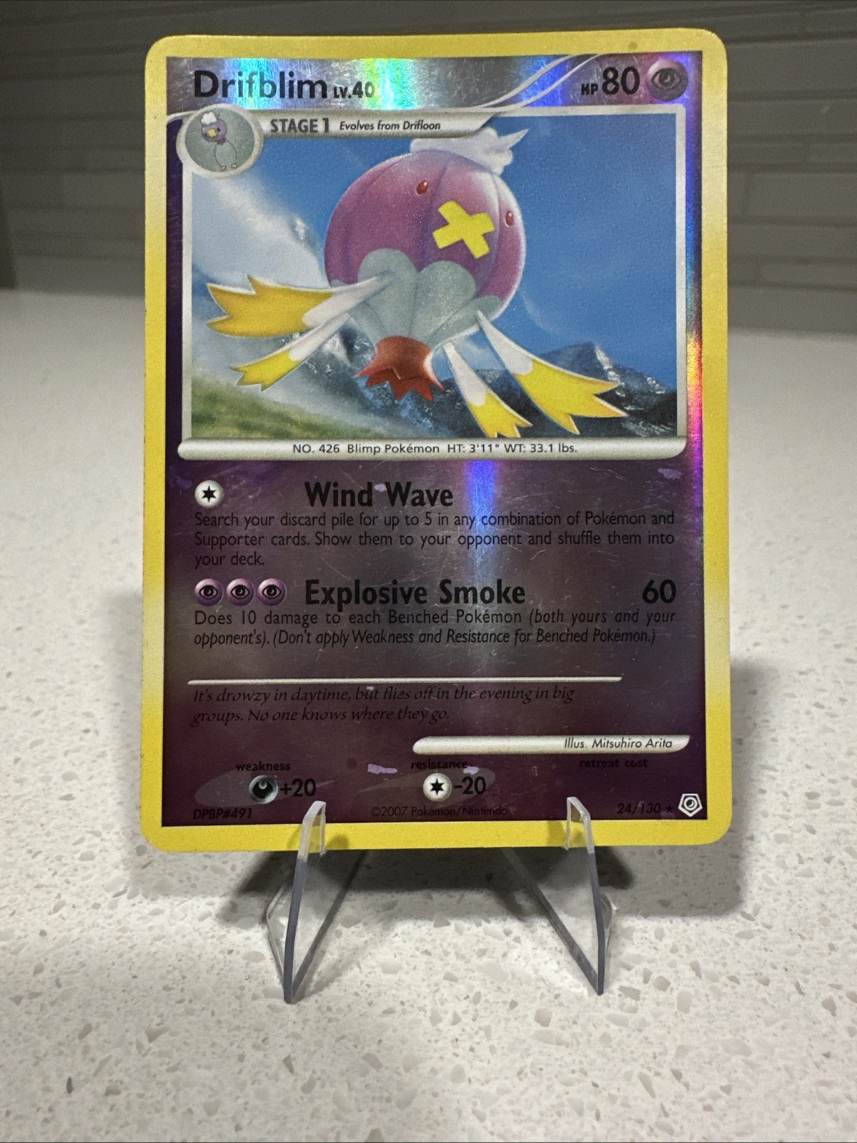 Drifblim 24/130 Diamond and Pearl Reverse Holo