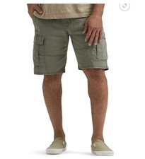 Men's Wrangler Cargo Shorts w/ Stretch Relaxed Fit Green Tech Pocket Size 34 NWT