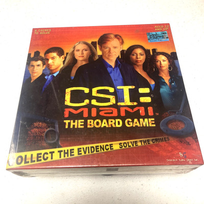 CSI: Miami The Board Game w/ 8 Crime Stories to Solve factory sealed