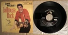 ELVIS PRESLEY~JAILHOUSE ROCK~Picture Sleeve & 45~RCA VICTOR #47-7035 VG