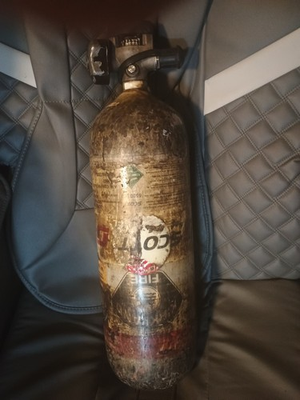 #ad 6.8l Carbon Fiber 5500PSI 45 Min SCBA Bottle With Firefighter Quick Snap Valve $99.00