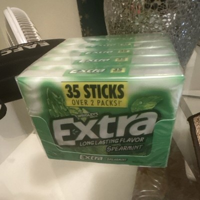 Wrigley's Extra Long Lasting Flavor Spearmint Gum 35 Sticks Box