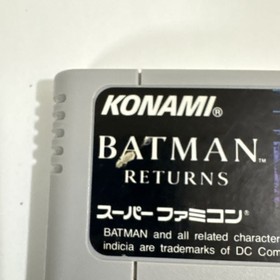 S Famicom Batman Returns Konami Japan G2