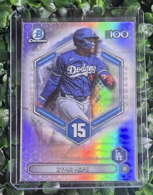 2026 Bowman Chrome Zyhir Hope Top 100 Prospect #BTP-15 Los Angeles Dodgers