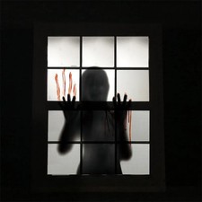 Halloween Horror Female Ghost Window Wall Sticker Haunted House Party Decor