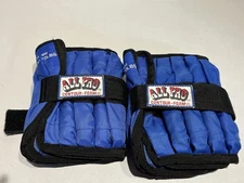 ALL PRO 10 Pound Pair (5 Lb ea) Adjustable Ankle Weight Contour Foam Style SET