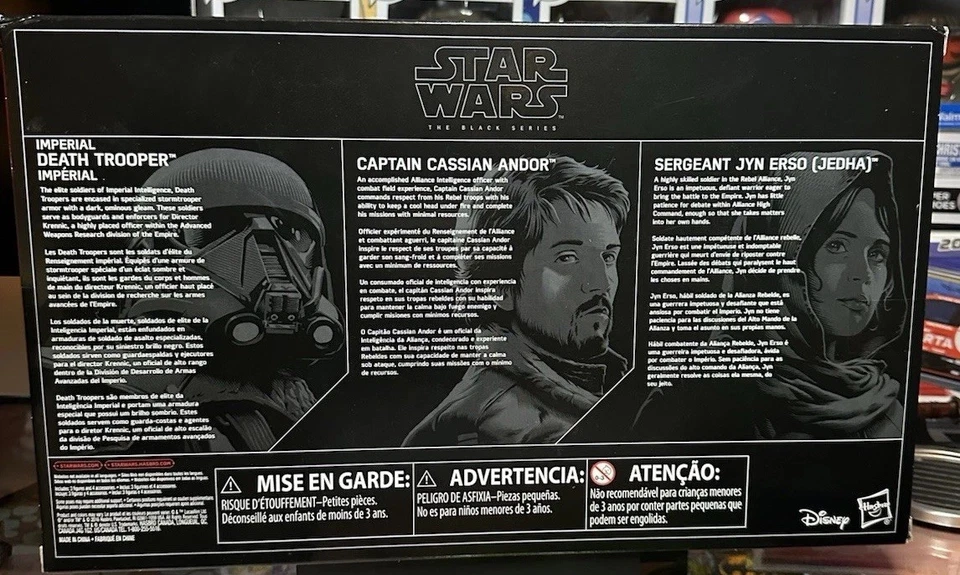 STAR WARS THE BLACK SERIES 6” TARGET EXCLUSIVO ROGUE ONE PAQUETE DE 3 JYN/ANDOR/DEATH Foto 2 de 2