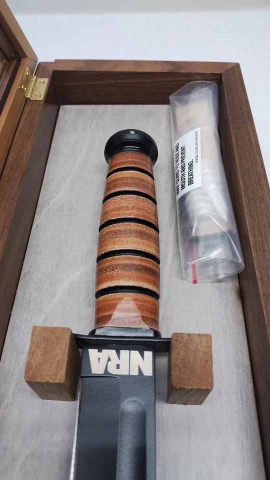 Friends Of The NRA KA-BAR Knife Limited Edition Signed By Mark “OZ” Geist Mint - Image 4 of 4