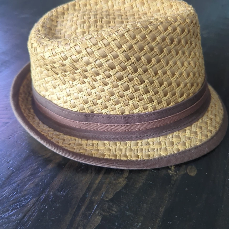 Sombrero de paja de papel tejido Goorin Bros Trilby Fedora para hombre mediano  Foto 2 de 4