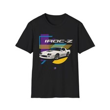 1987 Camaro IROC-Z Shirt   White 3rd Gen Muscle Car Tee, 80s Retro Art
