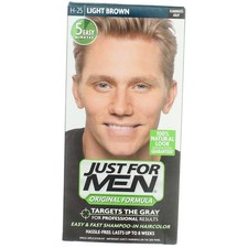 6 Pack Just For Men Original Formula Hair Color, Light Brown H-25