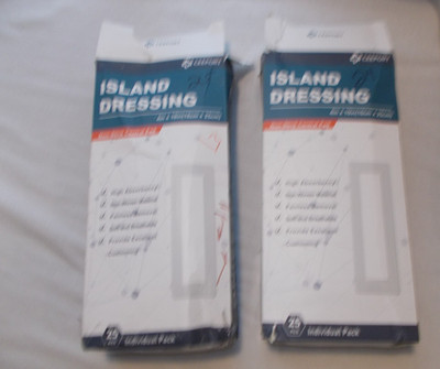 NEW 4x10 Island Dressing Bordered Gauze 49 Individually Packed NonStick Pad in C