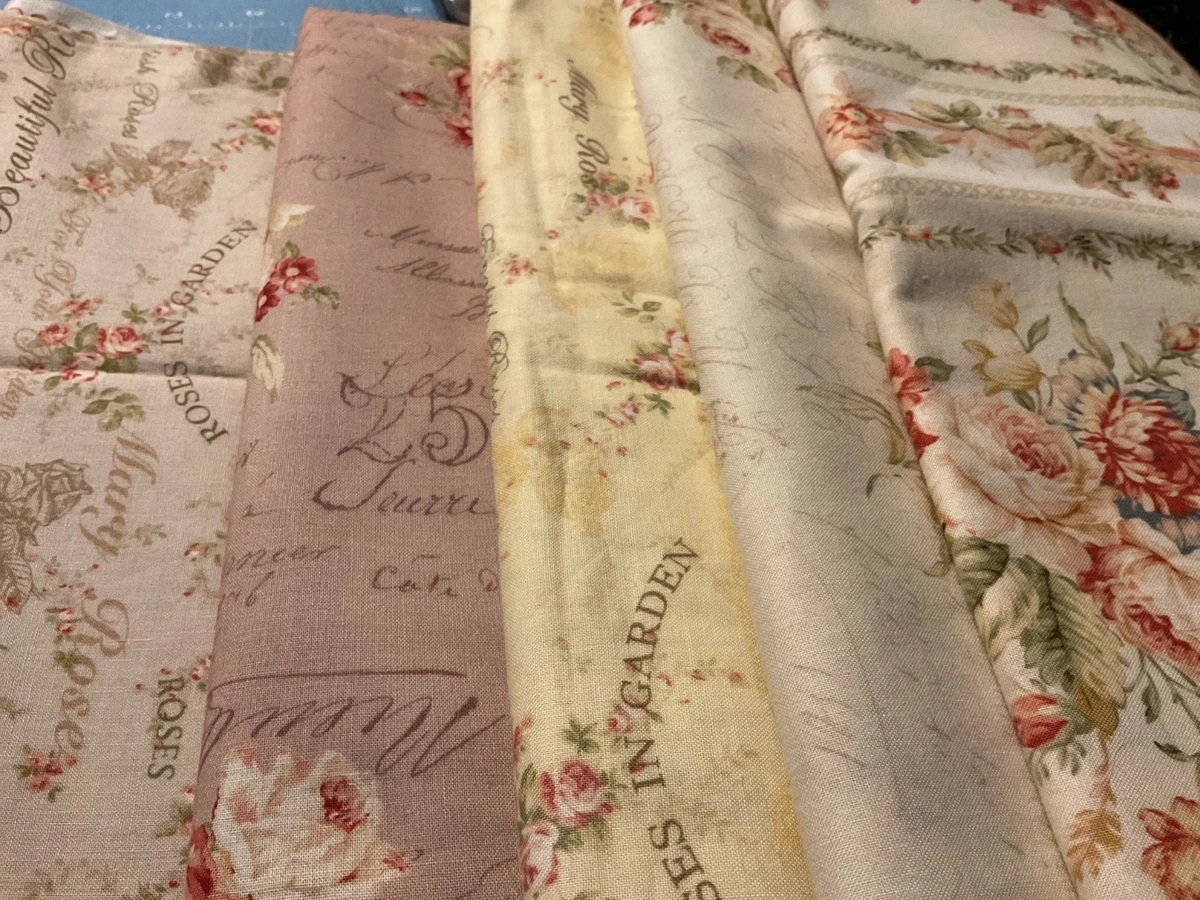 Pink Rose Cotton Craft Fabrics for sale | eBay