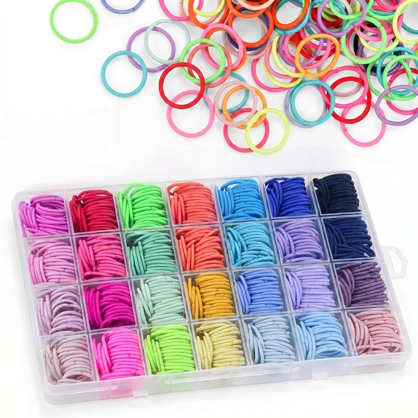 Haargummis MäDchen, 408 StüCk Bunt Klein Haargummis-image