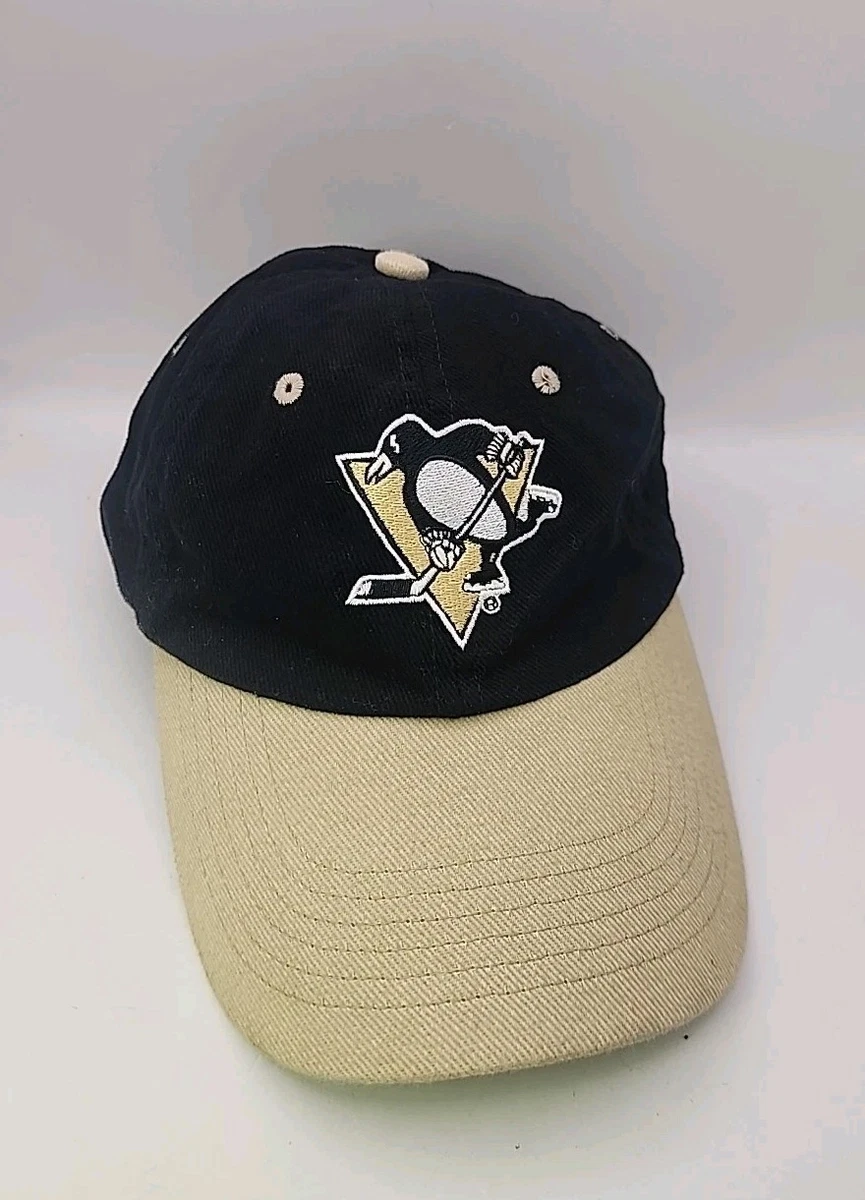 Pittsburgh Penguins New Era 9FORTY NHL Wordmark Team Logo Canvas Hockey Cap Hat