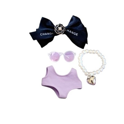 Chic Swimsuit Clothes Set for 15cm 17cm Doll - -Piece Outfits Bikini, Handmad...
