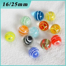 16/25mm Glass Marbles Beads Decorative Ball Vase Fish Tank Decor Kids Toy Game