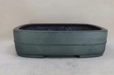 Bonsai Pot Tokoname Aiba Koyo Rectangle Large Japanese 15.75"×3.94"×11.82".