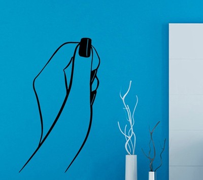 Hand Nagel Nail Studio Wandtattoo Wallpaper Wand Schmuck 57 x 90 cm Wandbild  