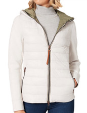 Camel Active Women's Off White Puffer Jacket Size 38 / 10-12 Uk