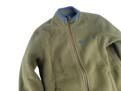 Jack Wolfskin Strickjacke Jacke Oberteil Langarmshirt Jungen Gr. 140 Braun - Bild 2 von 3