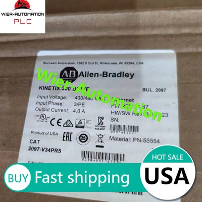 New Allen Bradley Servo Drive Kinetix 300 2097-V34PR5 2097 V34PR5 AB